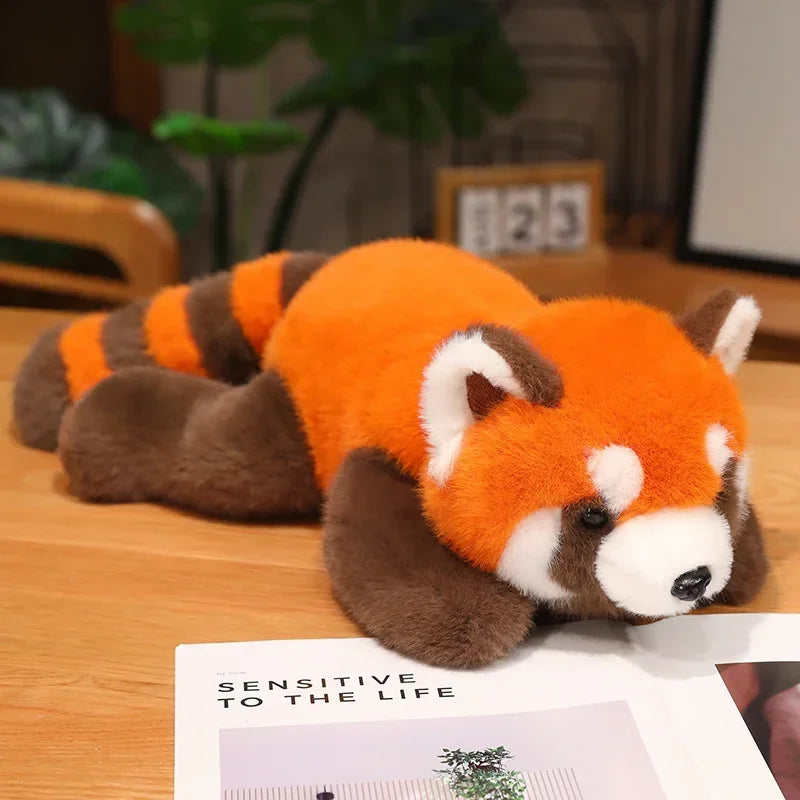 Plush Animal Cuddle Pillow – Raccoon, Fox & Red Panda
