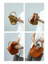Women Genuine Leather Tote Luxury Light Weight And Comfortable To Use Handbag Colorful Soft Shopping Bags