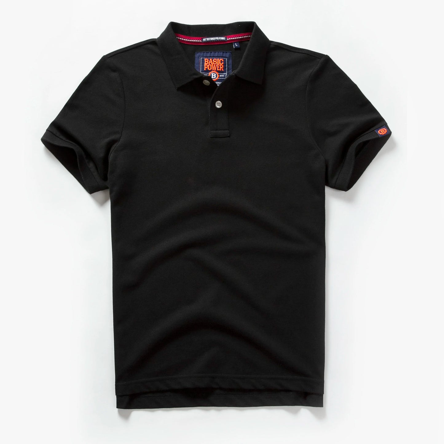 Men's Premium Cotton Polo Shirt | Short Sleeve Emblem Tee