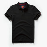 Men's Premium Cotton Polo Shirt | Short Sleeve Emblem Tee