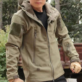 Men's Fleece Tactical Parka & Cargo Jacket Set