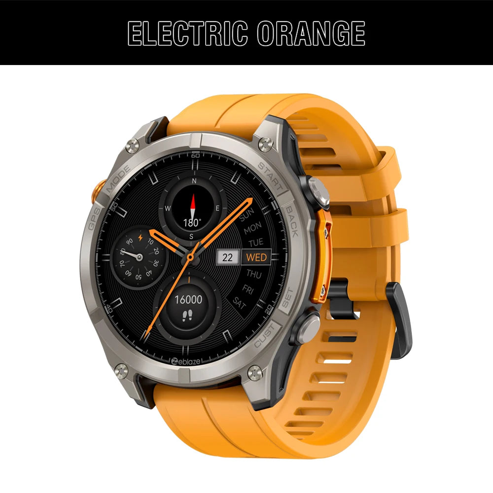 Zeblaze Stratos 4 GPS Smartwatch – AMOLED 1.43"