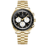PAGANI DESIGN 2026 New Moon Men's Watches Luxury Quartz Watch For Men VK63 Chronograph AR Sapphire Mirror Ceramic Bezel Luminous