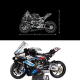 1920pcs Motorcycle Building Bocks Simulation Model Decoration Assembly Model Difficult Moc Toys Boys Educational Creature Gifts