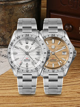 San Martin 39mm Desert Texture GMT Watch | NH34 Automatic