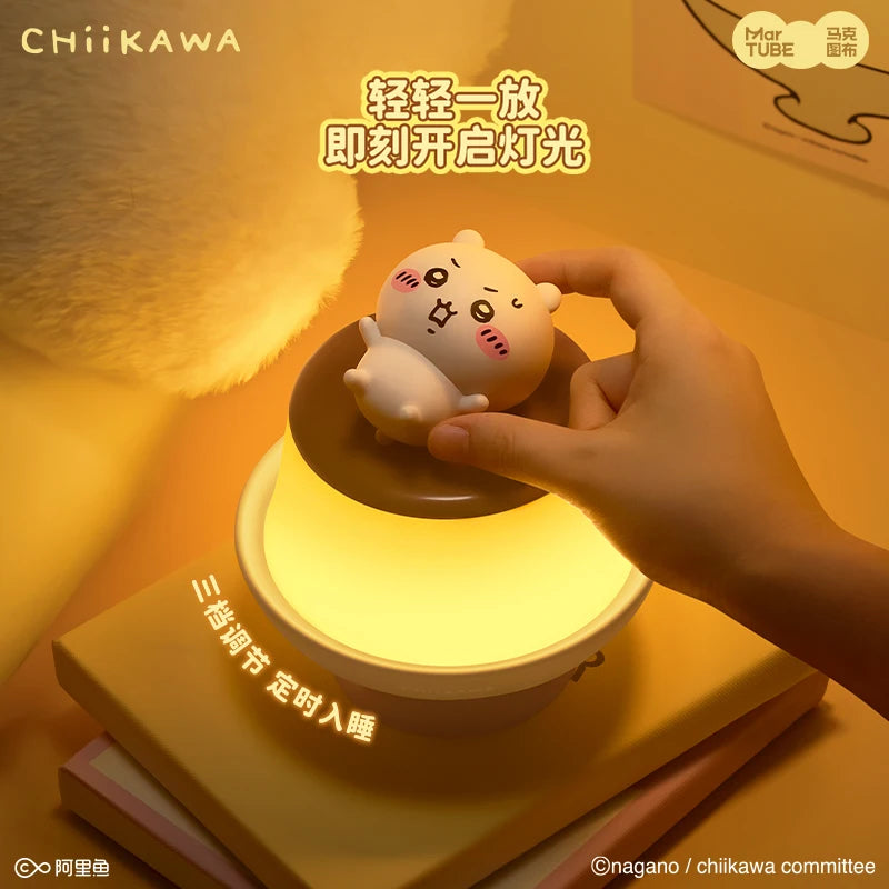Marktube New Chiikawa Luminous Toys Desktop Ornaments Birthday Gifts Anime Hachiware Usagi Atmosphere Lamp Decor Valentine'S Day