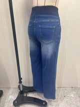 Women's Y2K Baggy Stretch Jeans – High Waist Loose Fit