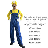 Mario & Luigi Costume Set for Men and Kids