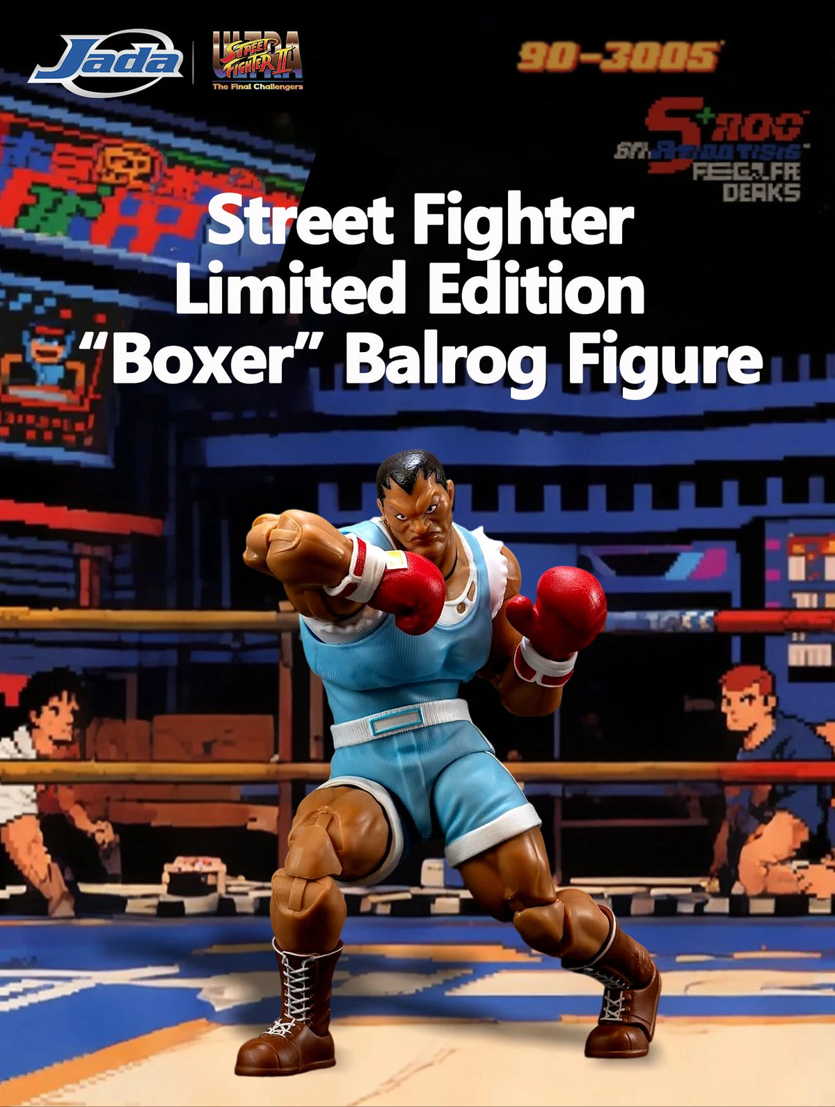 JADA New Action Figure Street Fighter Collectible Figures: Akuma & “Boxer” Balrog | Limited Edition ~15-17 CM