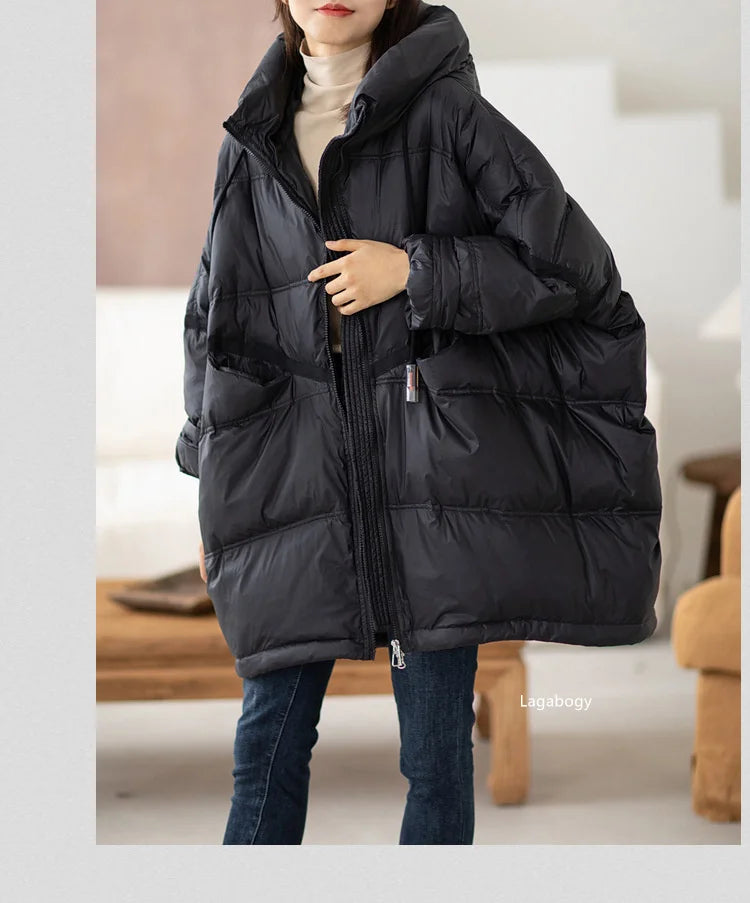 Women’s Oversized White Duck Down Puffer