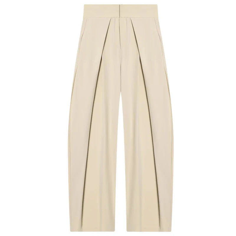 Women’s High-Waist Striped Wide-Leg Pants