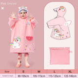 Kids' Whimsical Waterproof Raincoat with Backpack Space