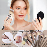 Professional 3-20pc USA-Made Makeup Brush Set - Goat & Synthetic Hair