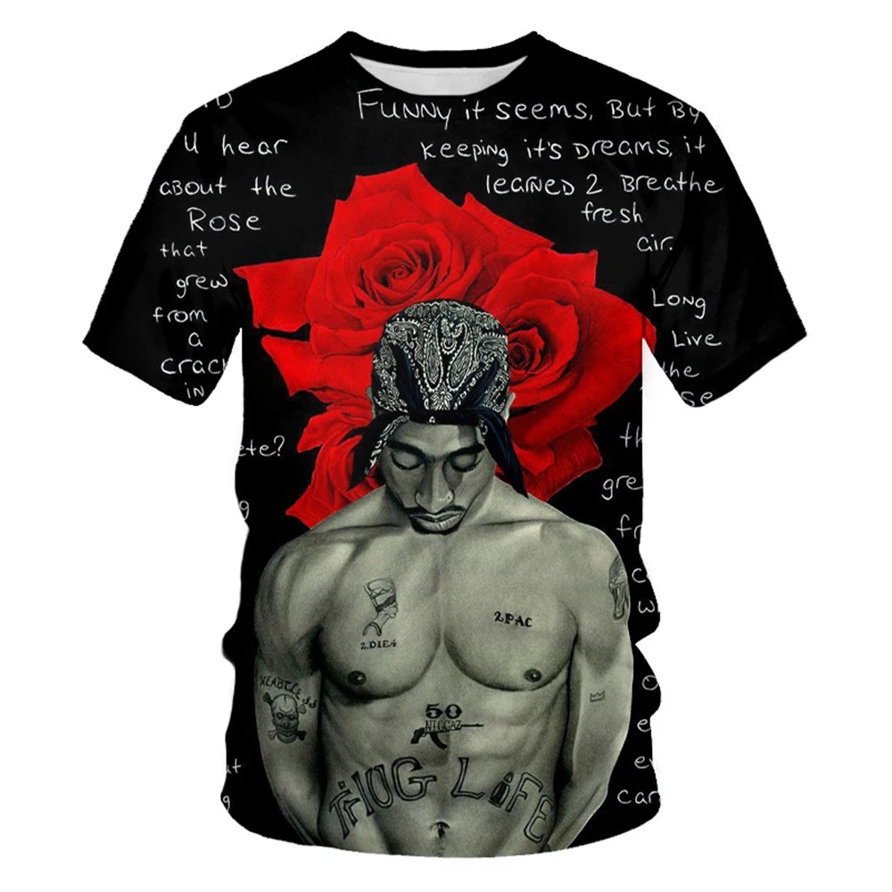 Men's 3D Print Crew Neck T-Shirt
