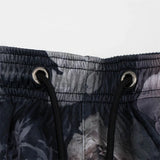 Rose Embroidered Hip Hop Shorts