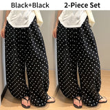 Women's Linen Blend Wide-Leg Pants