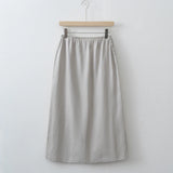 Women's Elegant Linen Midi Skirt – Summer 2025