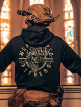 Heavy Tactical Hoodie Men Autumn and Winter New Military Fan Printed Jacket Jacket Long Sleeve Plus Velvet