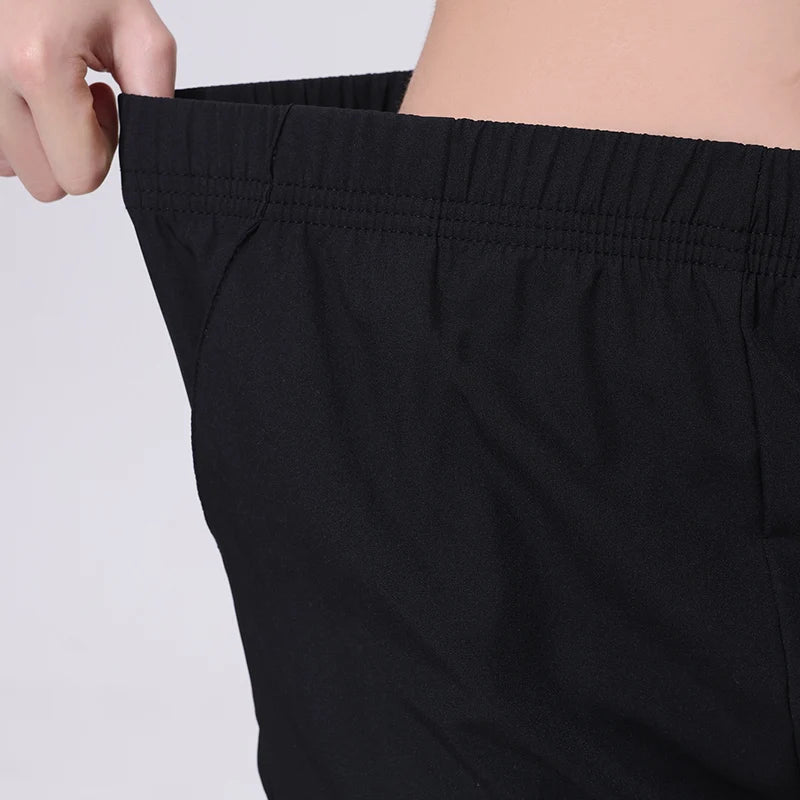 Women's Ankle-Length Harem Pants with Pockets