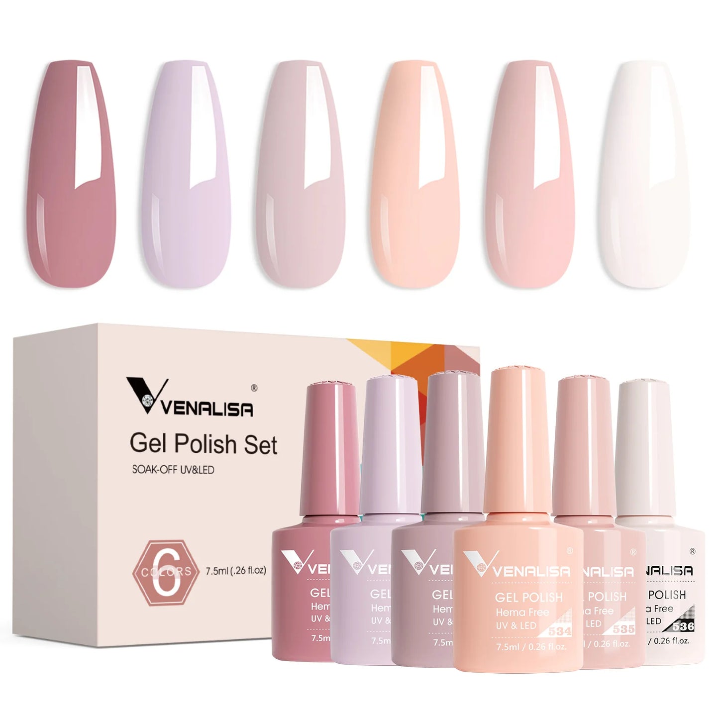 Venalisa HEMA-Free Gel Polish Kit – Autumn Color Collection