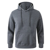 Men's and Women's Warm Sweatshirt Casual Solid Color Streetwear Pullovers Sport Fitness Pocket Hoodies Multi Color