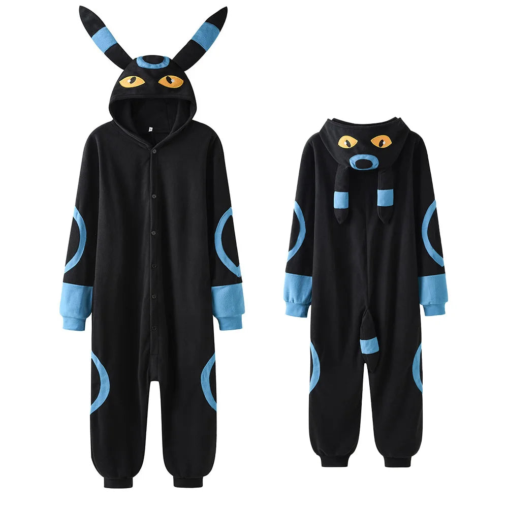 Pokemon Cosplay Costume Men Women Kigurumis Anime Onesie Hallween Carnival Party Outfit Gengar Pikachu Funny Jumpsuit