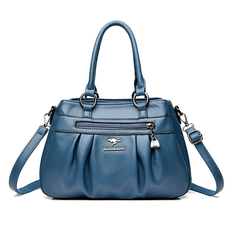 Three Layers Luxury Casual Tote Women Bag Top Quality Pu Leather Ladies Hand Bags for Women Big Shoulder Crossbody Bags Sac New