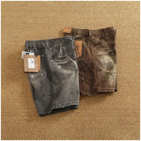 Men's Vintage Washed Cargo Shorts | Textured Cotton
