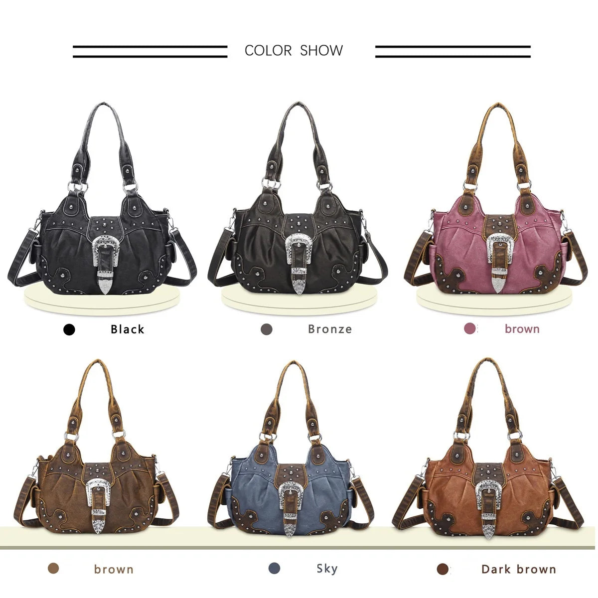 Women Handbag Stitching Leopard Top-handle Shoulder Bag PU Dumpling Pack Multi-pockets Shoulder Bags Phone Money Pack