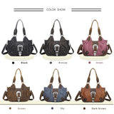 Women Handbag Stitching Leopard Top-handle Shoulder Bag PU Dumpling Pack Multi-pockets Shoulder Bags Phone Money Pack