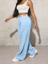 Women's High-Waisted Wide-Leg Casual Pants