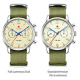 TOPHILL Classic Aviator 40mm Chronograph 1963 Mechanical Wristwatch ST1901 Watch For Men Sapphire Glass BGW9 TL025G