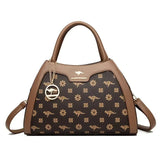 Luxury Handbag Fashion Print Large Capacity Soft Leather Women Shoulder Crossbody Bag Leisure Designer Ladies Purses and Handbag