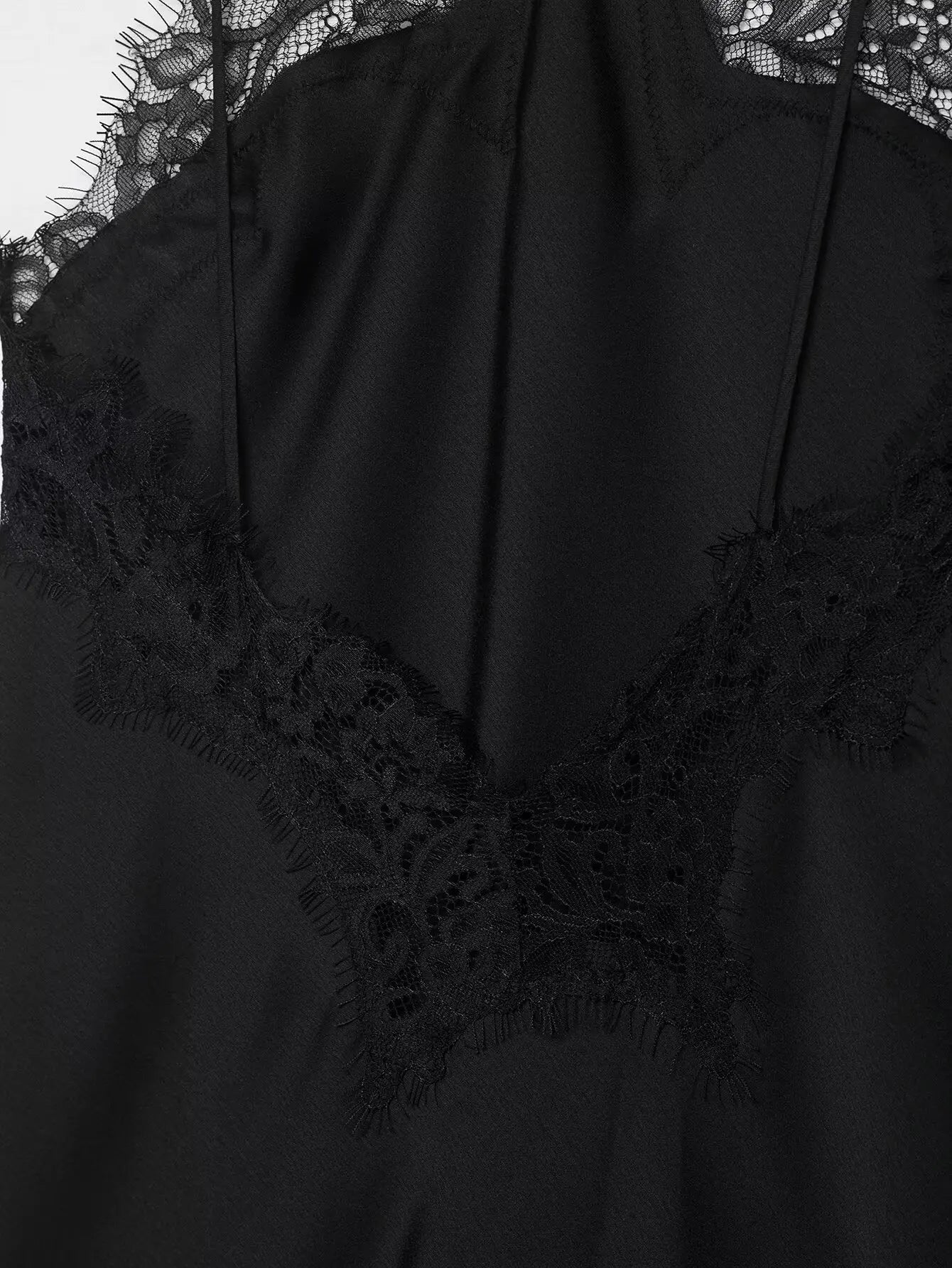 Elegant Lace Spliced Sling Dress: Sleeveless Backless Chic