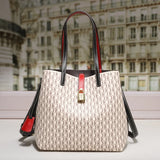 Large Capacity Leather Crossbody Tote