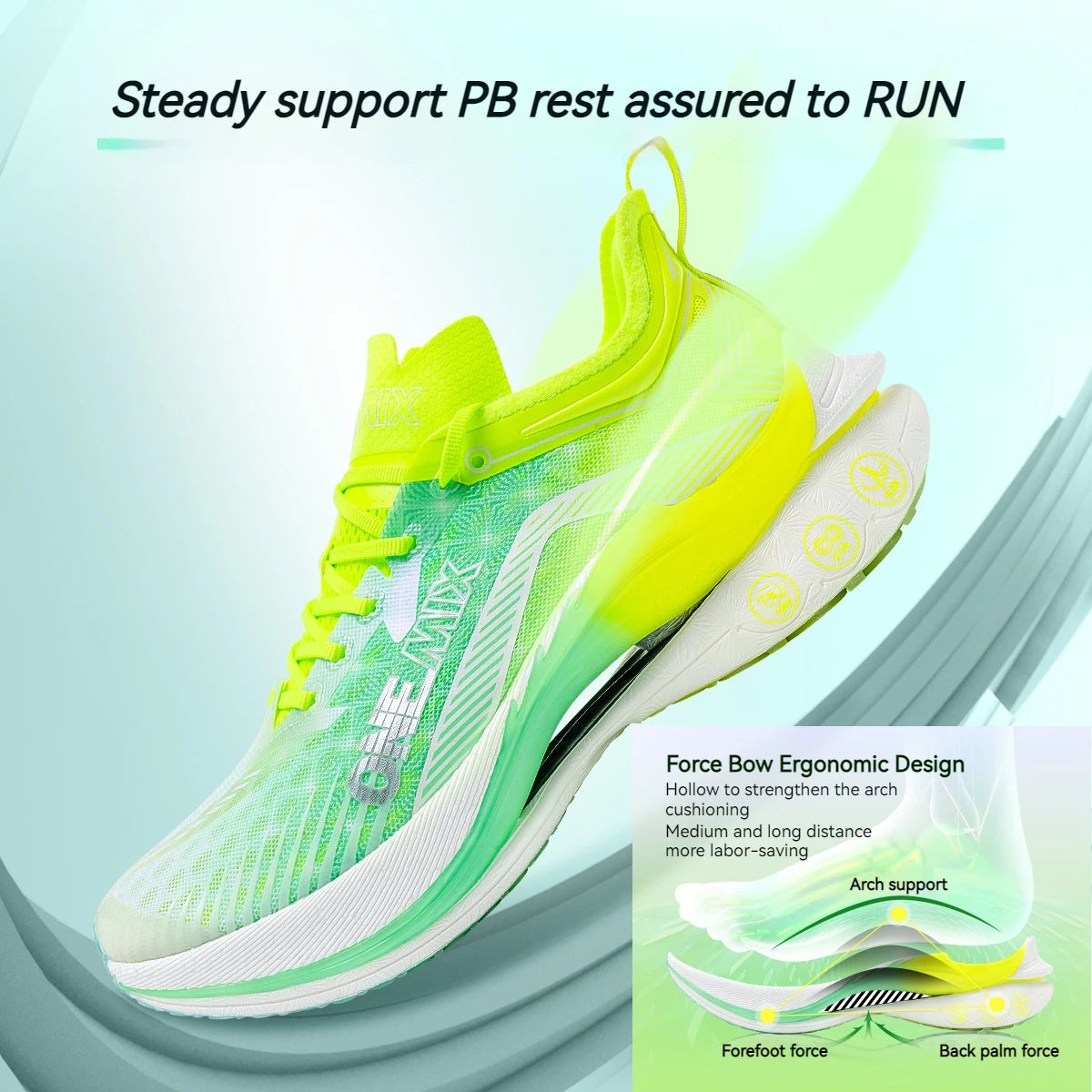 ONEMIX Pace Beam Marathon Running Shoes for Men Anti-slip Ultra-light Rebound Athletic Shoes Carbon Plate Sport Walking Sneakers