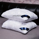 Twisted Flower48 × 74cmStar Hotel High and Low Pillow Home No Collapse Cervical Pillow Insert Waterable Wash Pillow Inner
