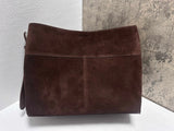 Motingsome Oversize Women Bag Luxury Suede Leather Winter Bags Frosted Cow Skin Handbag and Purses Retro Lady Tote 2024 New
