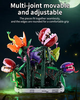 Creative 1266Pcs Carnivorous Plant Manor Building Blocks MOC Man-eating Flower Garden Bricks Home Decoration Toys Children Gift