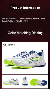 Li-Ning Unisex GLADIATOR Ⅱ Badminton Training Shoes Cushion Rebound LiNing Men Women Stable Support Sneakers AYTV017