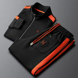 Men’s Embroidered Streetwear Tracksuit - 2-Piece Spring/Autumn Leisure Set