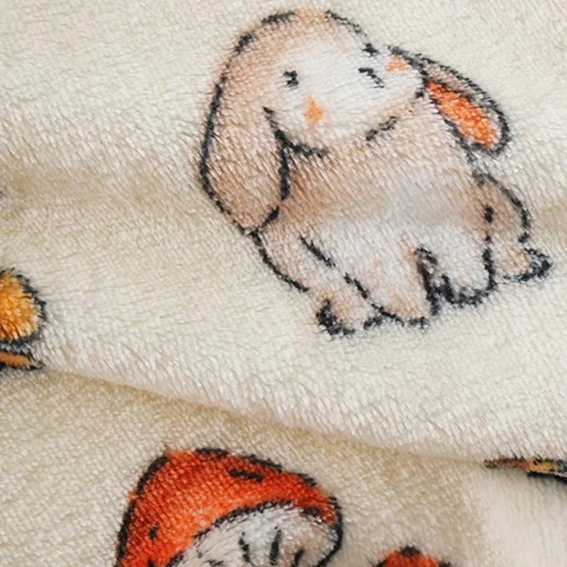 Cozy Cartoon Flannel Kids' Pajamas