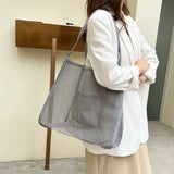 Women's Mesh Tote Bag for Beach & Shopping