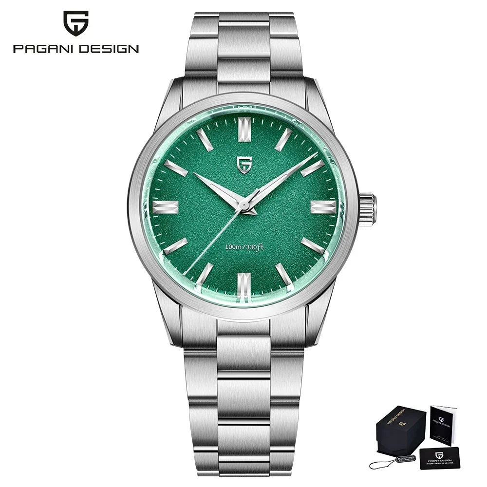 PAGANI DESIGN 2026 New Men's Quartz Watches VH31 38mm Stainless Steel AR Coating Sapphire Business Sports Watches Watch for Men