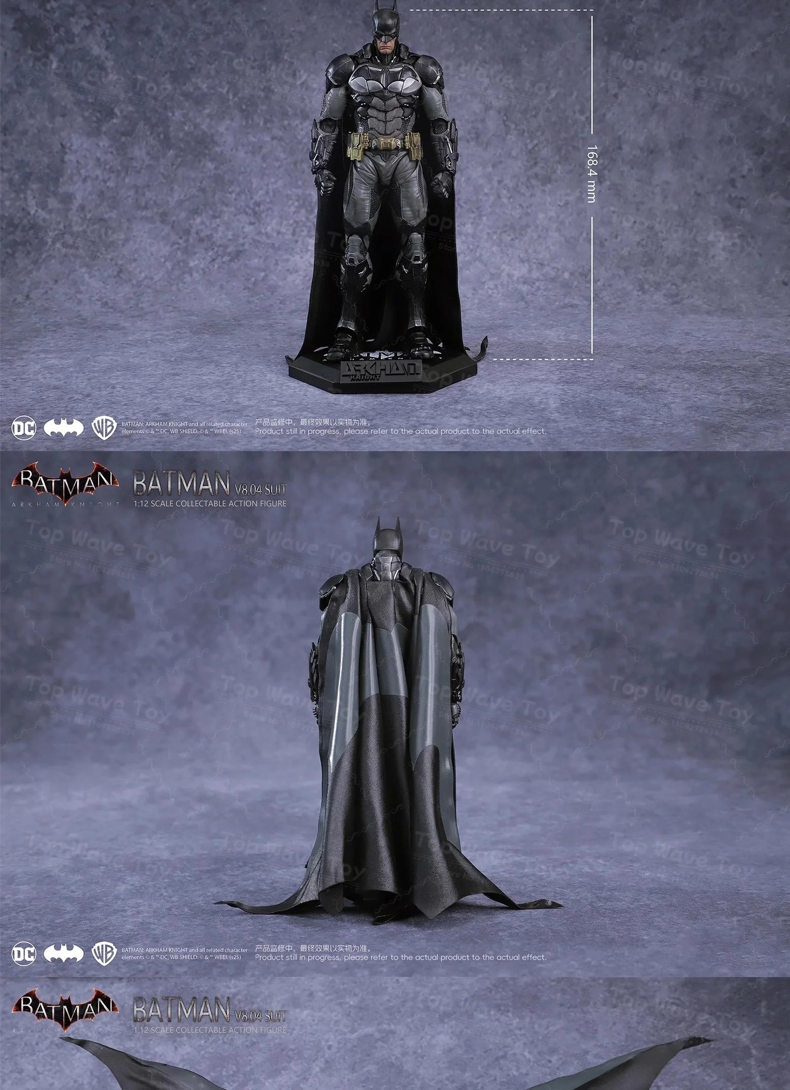 2026 New Stock Batman Arkham Knight Action Figure LPZZ 1/12 Scale Soldier Warrior Edition Batman Full Set 6-inches Model Toys