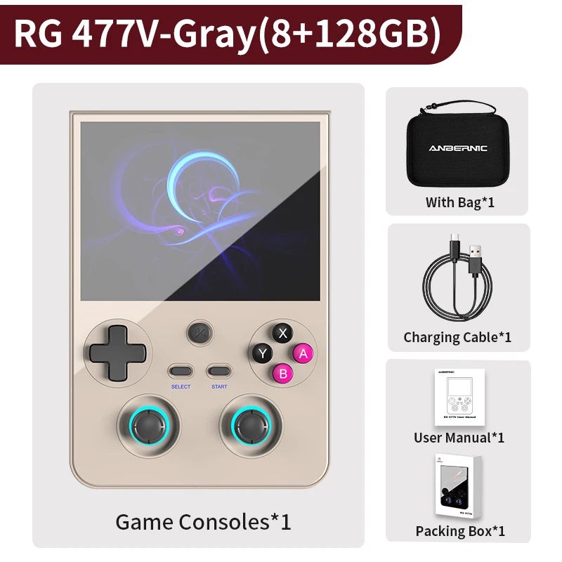 Anbernic RG477V Retro Handheld Console | Android 14 | 4.7" 120Hz