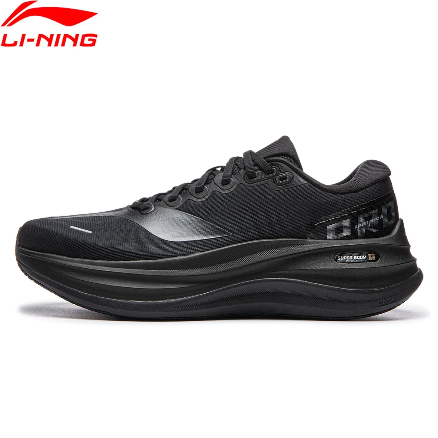Li-Ning Men's YUEYING 6 PRO Optimized Cushion Running Shoes with Wide Toe Box SUPER BOOM Reflective LiNing Light Sneaker ARHW015