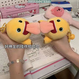 Kawaii Tongue Nailong Plush Toys Smile Kiss Dinosaur Silly Cute Stuffed Anime Cartoon Pillow Room Decor For Kids Birthday Gift