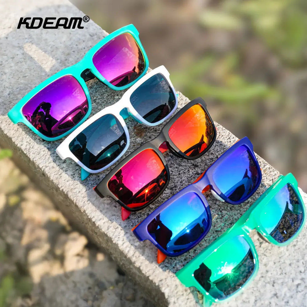 KDEAM For Young Age Small Size Polarized Sunglasses Reduce Glare and Enhance Clarity for Outdoor Sport Youthful Sun Glasses TR90