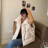 Quilted Cropped Puffer Vest